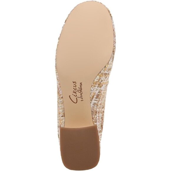 Circus by Sam Edelman Womens Vanilla Bean Fabric Block Heel Della Lace-up Pump - Picture 3 of 6